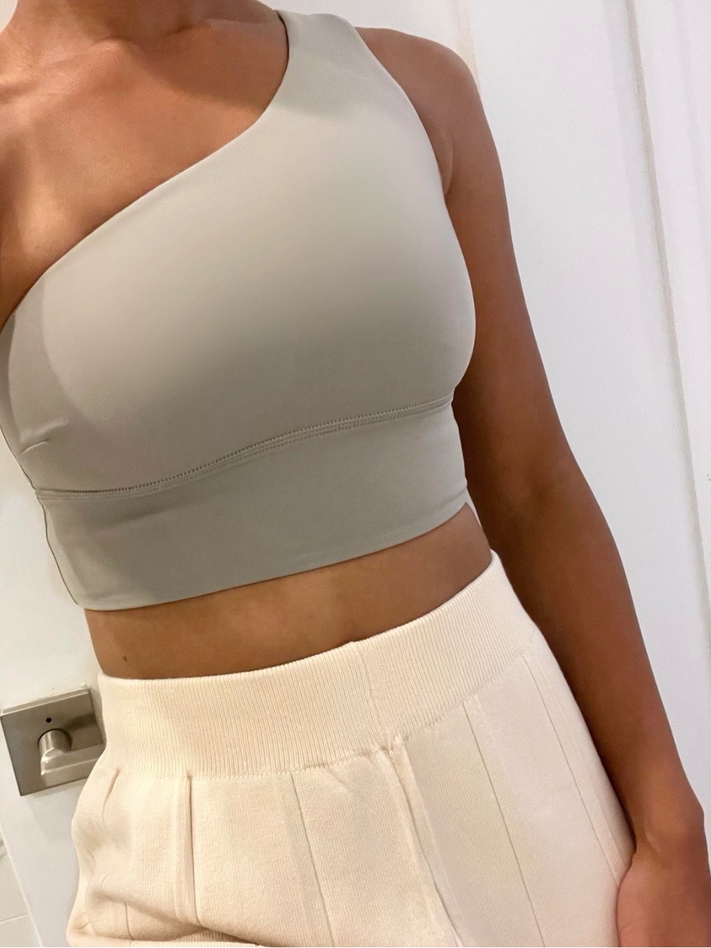 Lululemon align asymmetrical bra riverstone